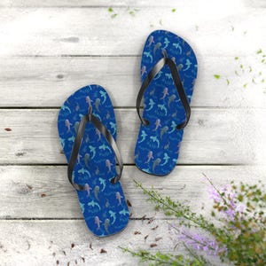 Tongs requin baleine tacheté, sandales d'été pour femmes, chaussures de plage, sandales de vacances, chaussures de piscine, cadeau de voyage, ensembles assortis, cadeau pour amoureux des baleines image 5