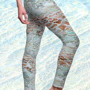 Yoga Pants, Mermaid Leggings, Women’s Workout Pant, Running Legging, VSCO Girl Gift, Mermaidcore Activewear, Mermaid lover gift, mermaidcore