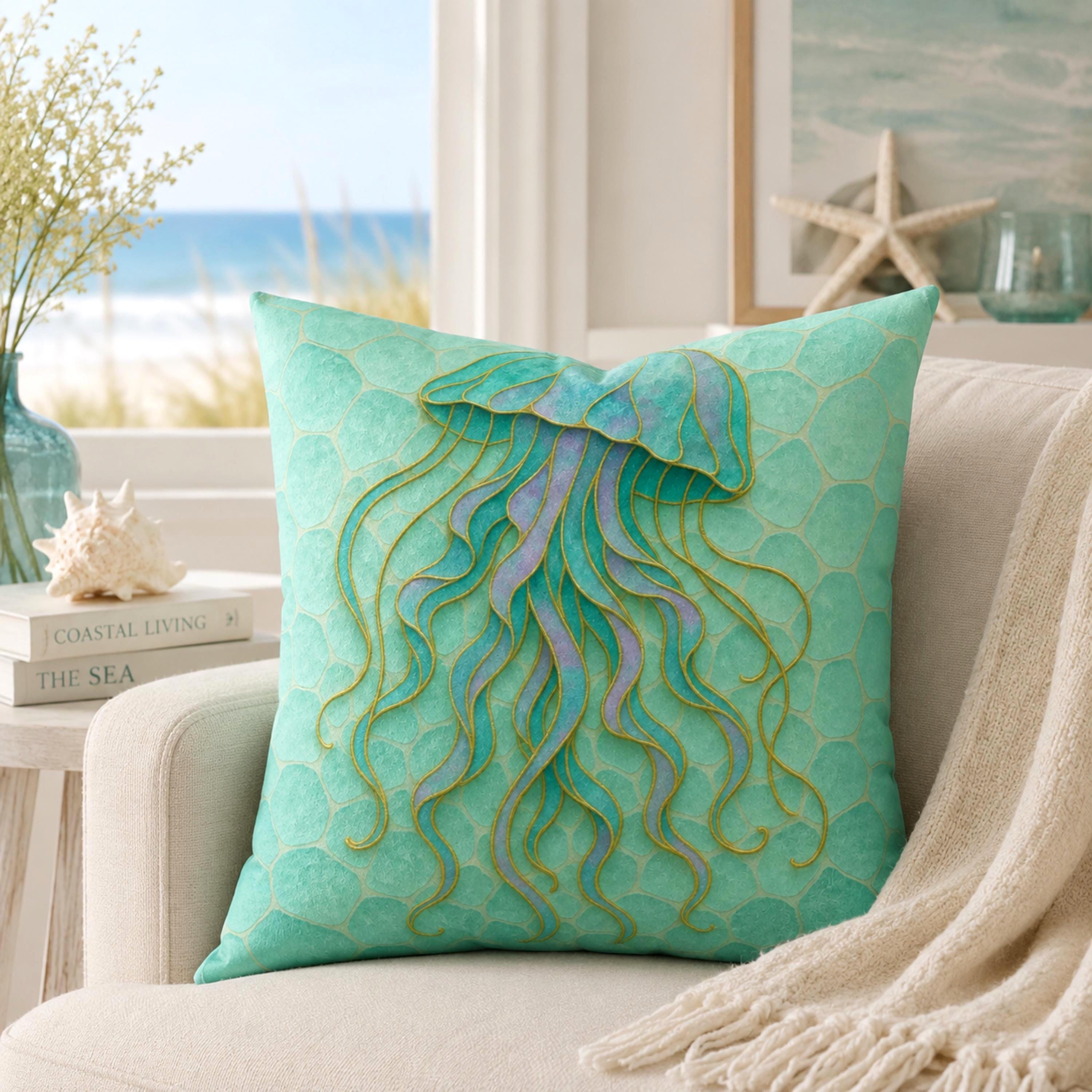 Jellyfish Pillow - Etsy