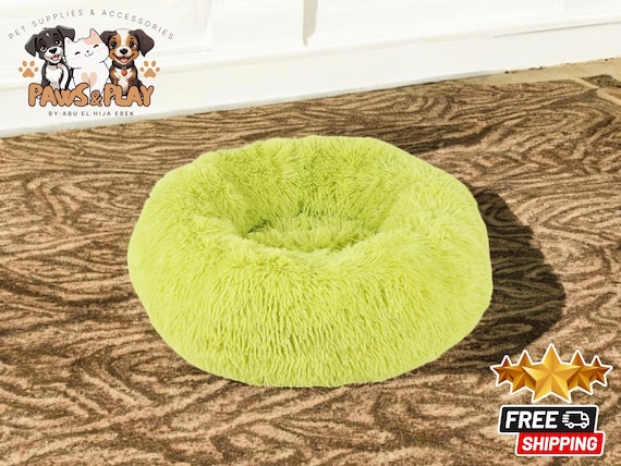 Pet Donut Bed | Calming and Comfortable Animal Bed | Relaxed Orthopedic Round Bed for Small & Large Dogs | Washable Plush Pet Sofa