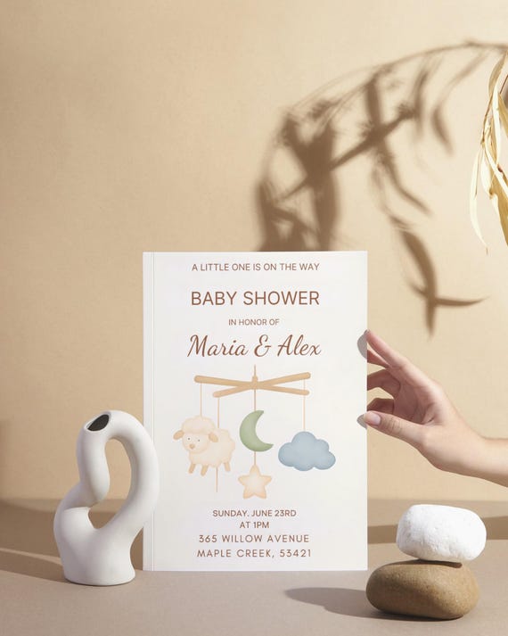 → View on Etsy: Gender Neutral Gentle Lamb Animal Theme Baby Shower Invitation Editable and Printable Canva Template with Instant PDF Download Gender Neutral Gentle Lamb Animal Theme Baby Shower Invitation Editable and Printable Canva Template with Instant PDF Download