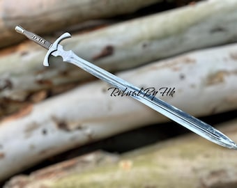 Truth Sword Replica - Handmade Steel Blade with Elegant Design for Collectors Anniversary & Birthday Men Gifts for Him