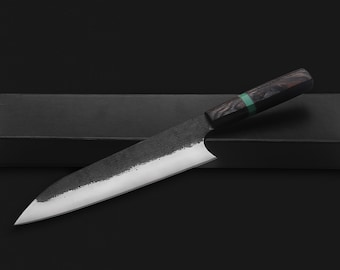 Japanese Handmade Chef Knife - High-Quality Professional Kitchen Blade - Razor Sharp