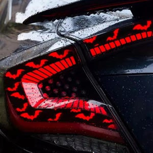 Car Light Stickers Universal Bats Taillight Vinyl Film