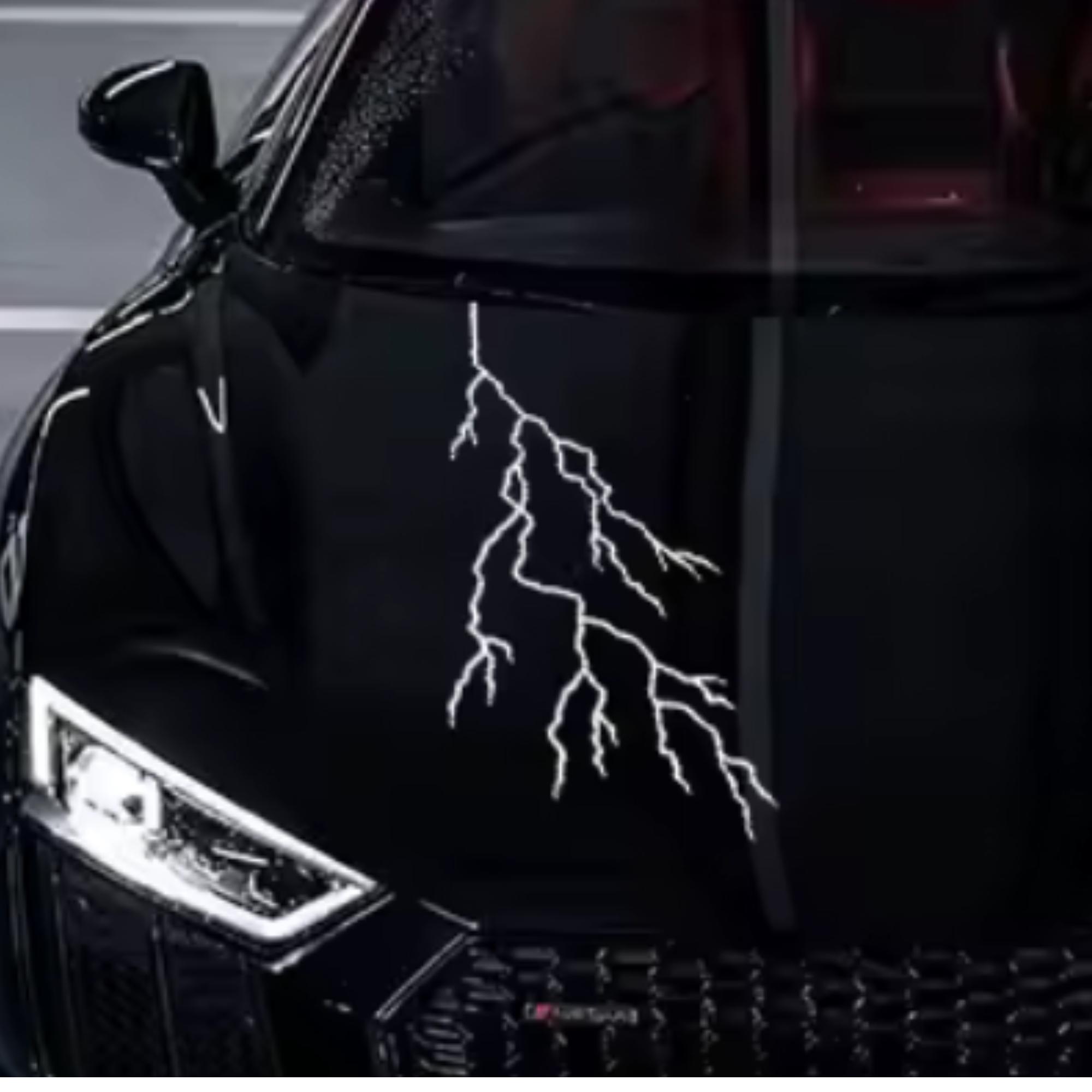 Front Lights Sticker Lightning Styling Car Hood, Front Door Stickers - Etsy