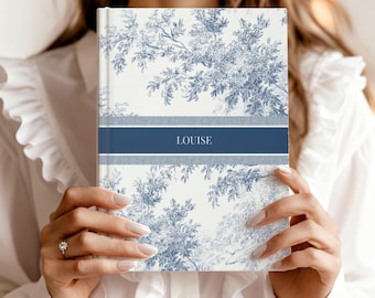 Manifestation Journal, Toile Personalized Notebook, Customized Coquette Custom Name Journal, Bridesmaid Proposal, Wedding Bridal Party Gift