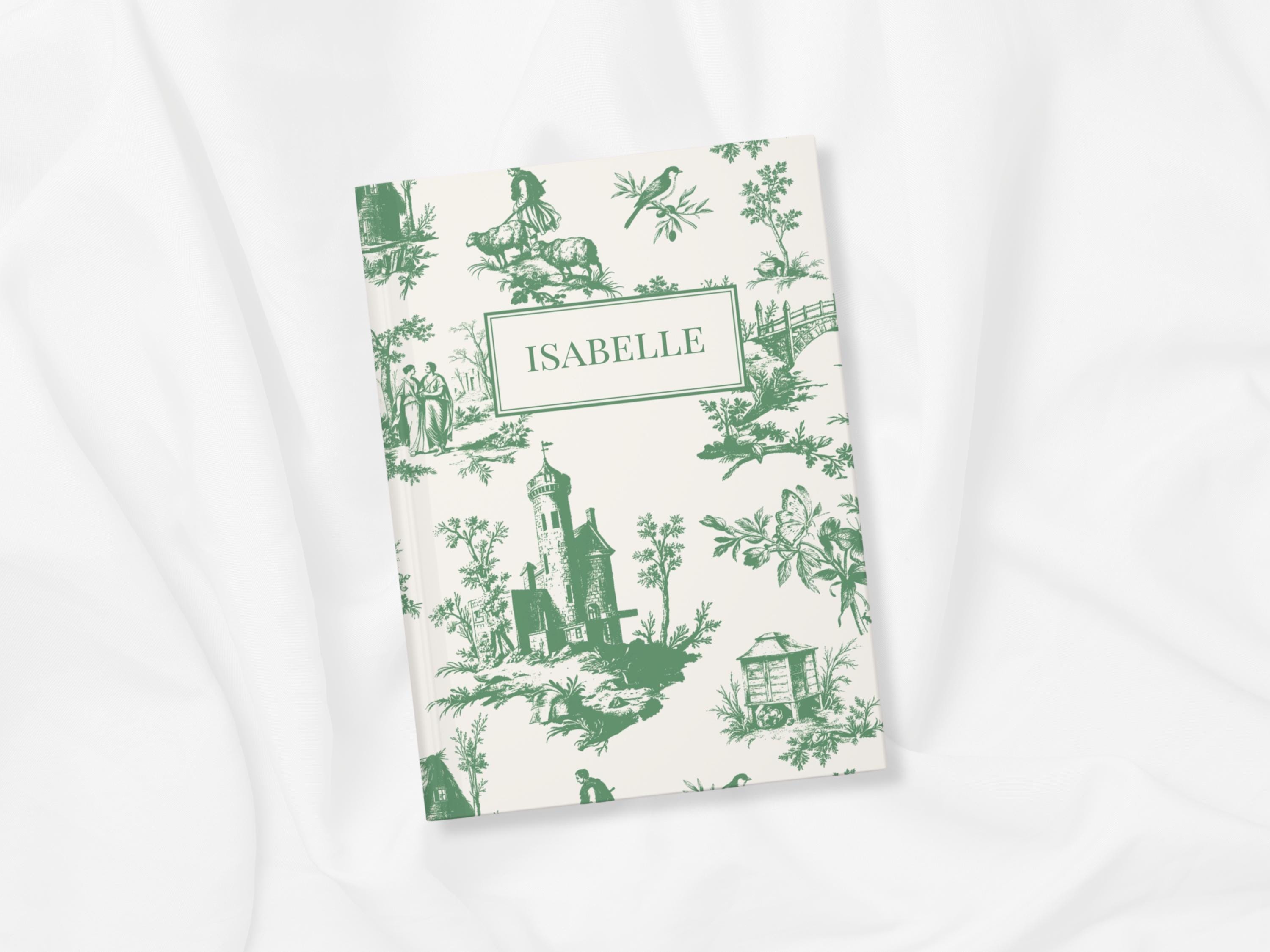 Personalized French Toile Journal 2025 Custom Vintage Notebook ...