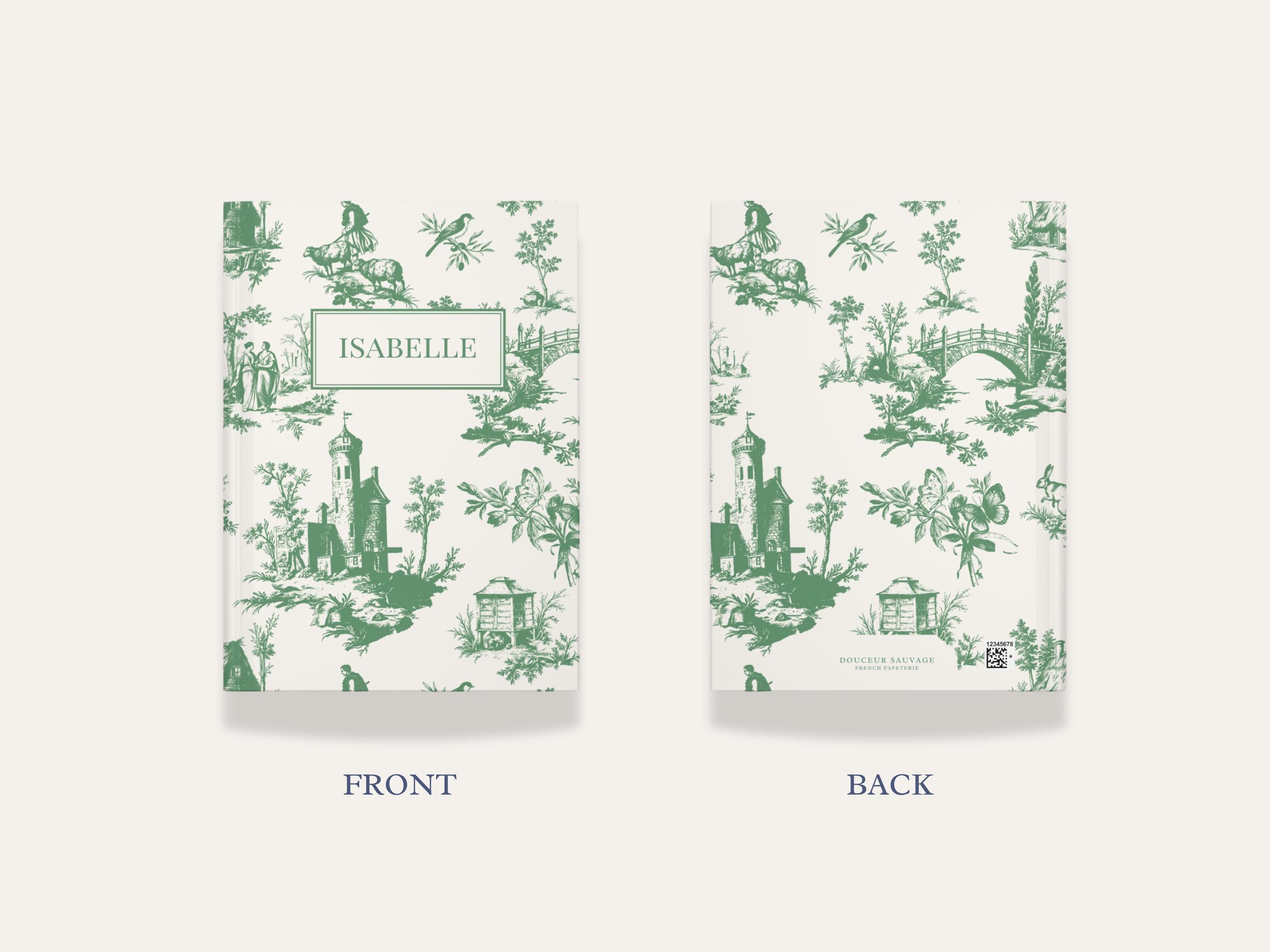 Personalized French Toile Journal 2025 Custom Vintage Notebook ...
