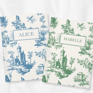Personalized French Toile Journal 2025 Custom Vintage Notebook ...