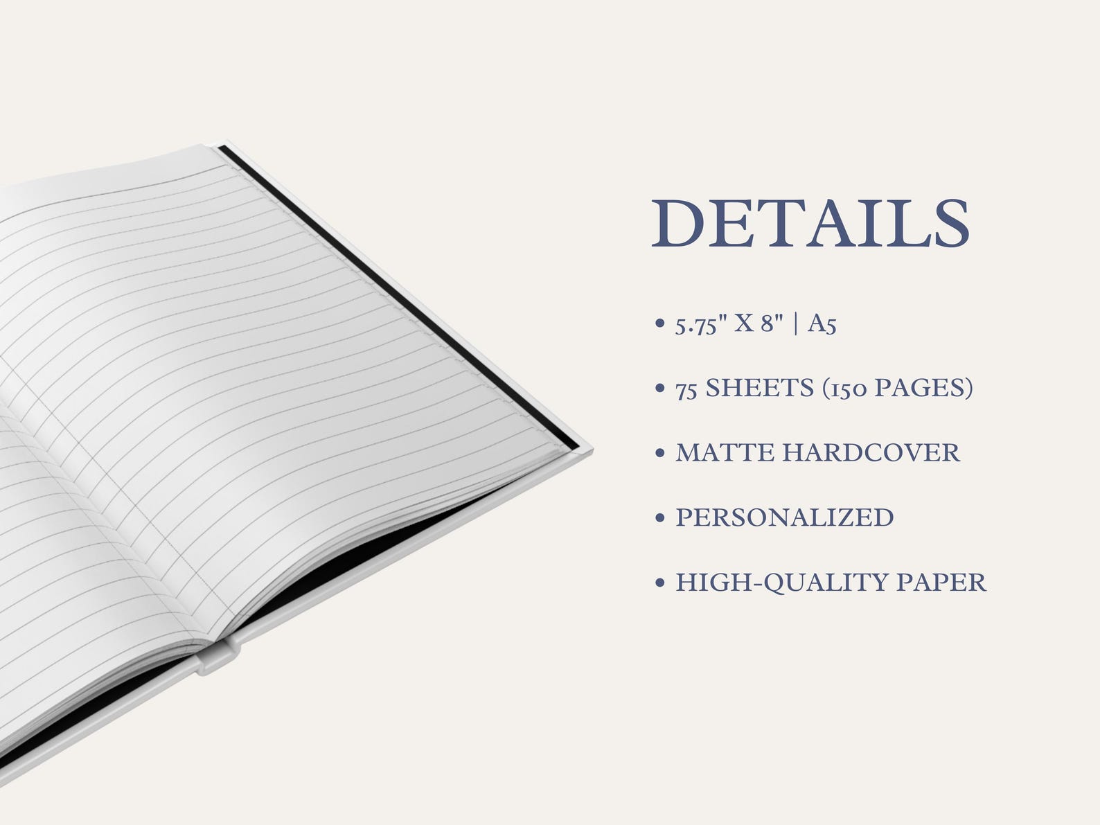 Personalized French Toile Journal 2025 Custom Vintage Notebook ...