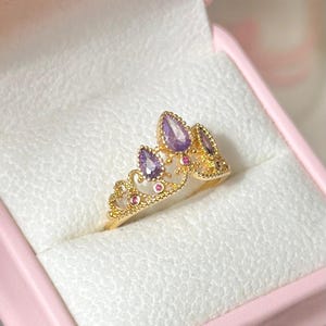 Adjustable Tangled Rapunzel Crown Ring - Etsy