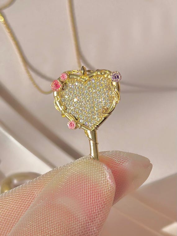 Espejo Barbie El Castillo De Diamantes Collar Collar De Espejo Con