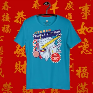 Bubble Gum-Dan Gundam T-shirt: Robot Anime Tee