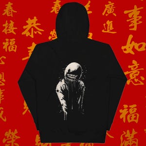 Horror Creature Hoodie, Horror Hoodie, Monster Hoodie, Scream Hoodie, Halloween Hoodie, Gothic Hoodie, Goth Hoodie, Spooky Season, Demon