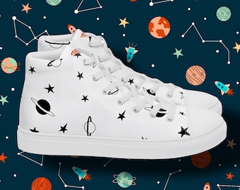 White Space hoge canvas-sneakers heren: Cosmic Shoes