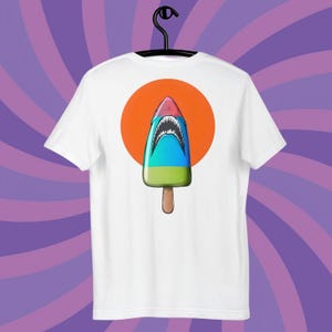 Jawscream T-shirt, Ice Cream T-shirt, Ice Cream Lover, Jaws Shirt, Sharks Shirt, Funny Shirt, Monster Shirt, Summer Shirt, Movie Shirt