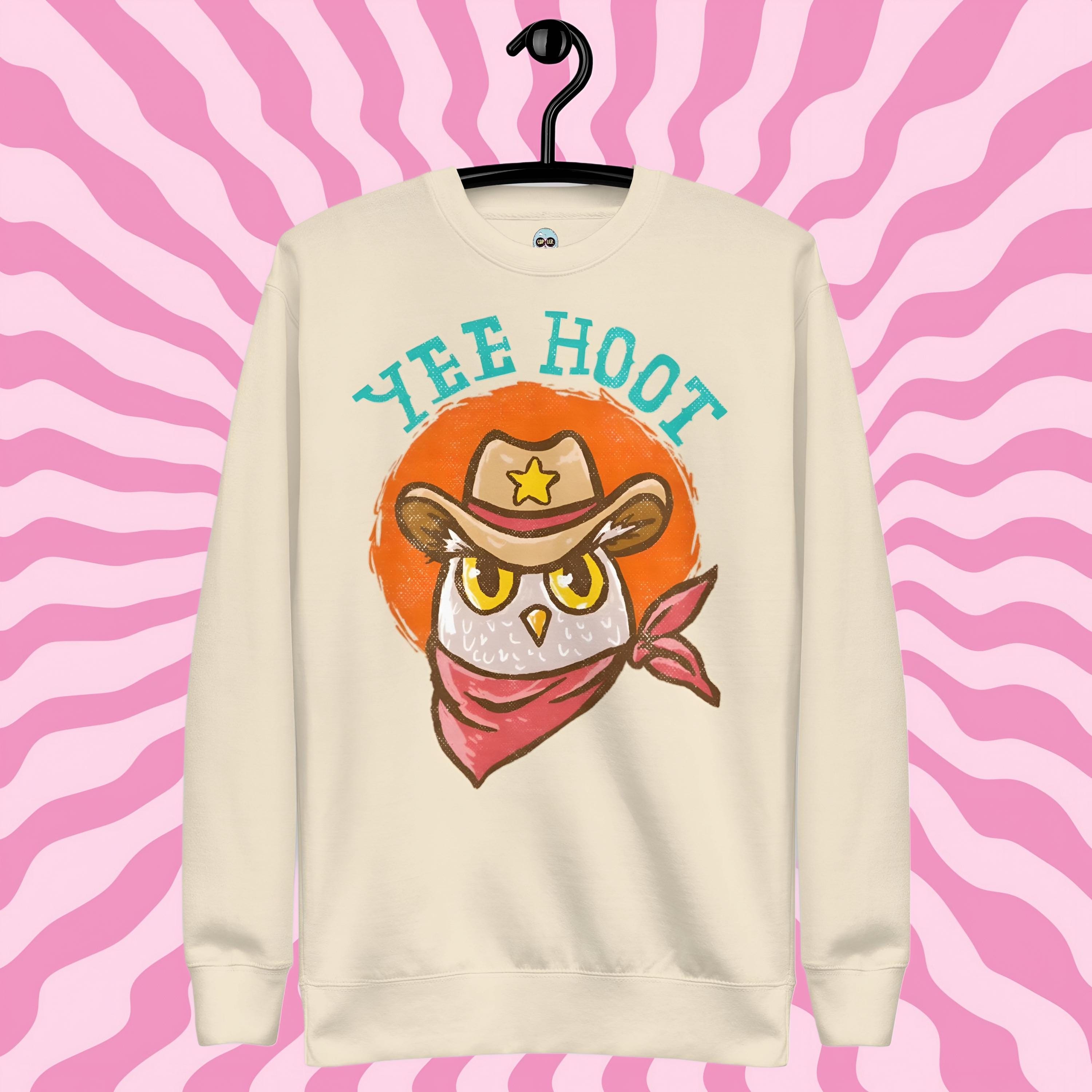 Yee Hoot Sweatshirt, Yee Haw Sweatshirt, Owl Sweatshirt, Western Cowboy Shirt, Western Owl Shirt, Ow