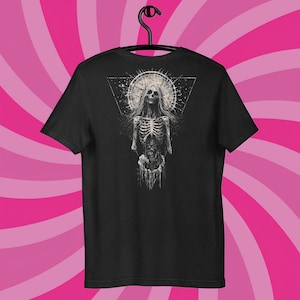Sick Woman Skull T-Shirt: Dark Academia Gothic Spooky Tee