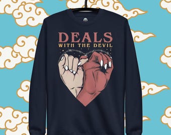 Deals With The Devil Sweatshirt: Gothic Satanic Apparel