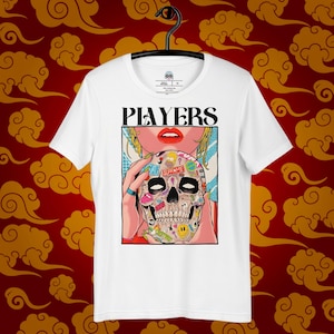 Players Skull Graphic Tee - Comfort Colors Unisex T-Shirt