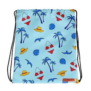Urlaub am Strand Kordelzug Rucksack: Sportliche Sporttasche