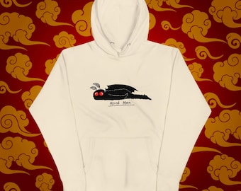 Mood Man Mothman Hoodie: Cryptid Creature Sweatshirt