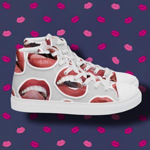 Kiss Band High Top Canvas Shoes: Women&#39;s Fashion Sneakers