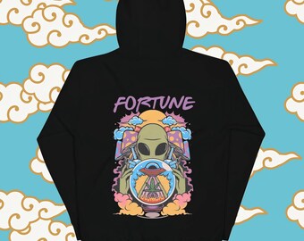 Fortune Alien Hoodie, Psychedelic UFO Design