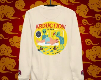 Alien Abduction Sweatshirt: Embroidered Wrists, Funny Alien Lover Gift