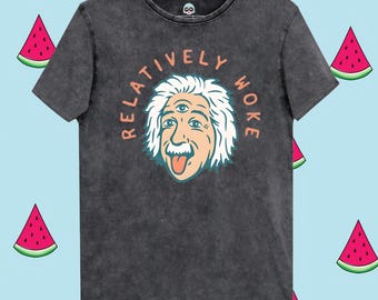Relativity Denim T-Shirt: Albert Einstein Retro Science Tee