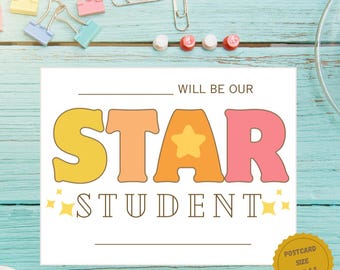 STAR Student Notes from Teachers – Printable Templates