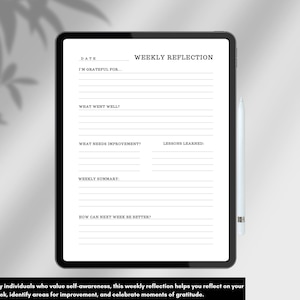 daily self-reflection journal. digital journal for goodnotes. 2025 journal. Daily journal for ipad. self-improvement journal. mindfulness journal.self-love and wellness journal. journals for women. minimalist journal. monthly journal for women.