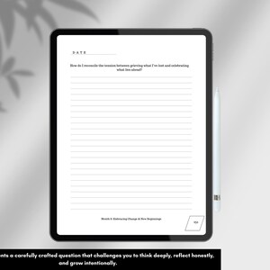 daily self-reflection journal. digital journal for goodnotes. 2025 journal. Daily journal for ipad. self-improvement journal. mindfulness journal.self-love and wellness journal. journals for women. minimalist journal. weekly journal for women.