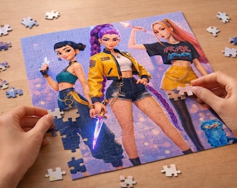 kpop demon hunters puzzle personalised christmas gift