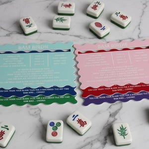 Two-Tone Acrylic Mahjong Line Reader | Elegant Tile Guide image 9