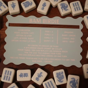 Two-Tone Acrylic Mahjong Line Reader | Elegant Tile Guide image 12
