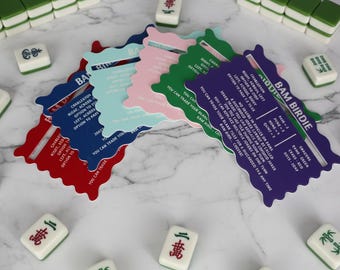 Two-Tone Acrylic Mahjong Line Reader | Elegant Tile Guide