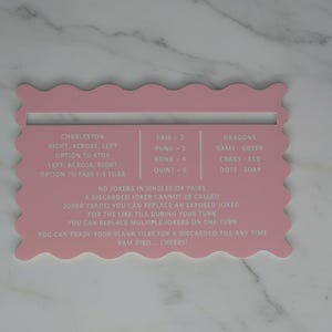 Two-Tone Acrylic Mahjong Line Reader | Elegant Tile Guide image 2
