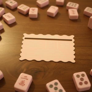 Two-Tone Acrylic Mahjong Line Reader | Elegant Tile Guide image 4