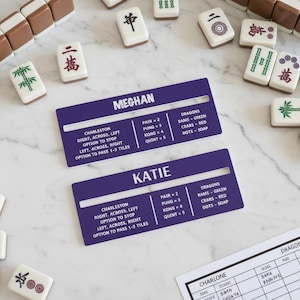 Lector de líneas de Mahjong acrílico de dos tonos / Guía elegante de fichas
