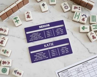 Two-Tone Acrylic Mahjong Line Reader | Elegant Tile Guide