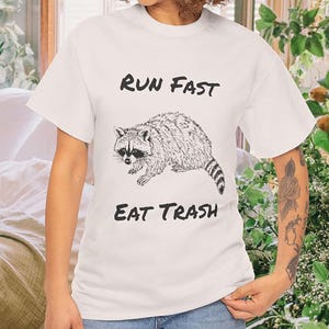 Funny Cute Raccoon Tee, Woodland Animal Shirt, Raccoon Lover Gift, Novelty Graphic Tee, Humorous Wildlife T-Shirt