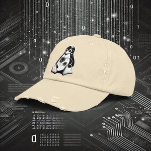 Bullet Proof Linux Pinguin Hat Cybersecurity Microsoft Design Made by Military Navy Veteran Designed for Computer IT Guys