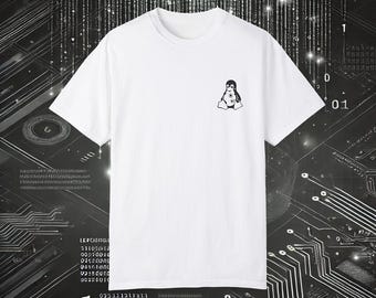 Bulletproof Linux Tux Shirt Geeky Graphic Tee for Linux Lovers, Programmers, and Tech Enthusiasts