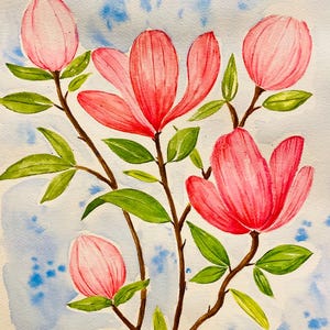 Watercolor Early Spring Florals