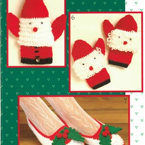 Bouquet "Santa Puppet, Mittens, and Slippers" crochet patterns x3-PDF