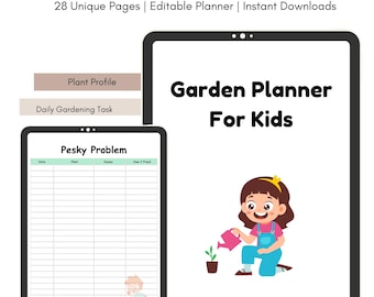 Gardening Planner, Gardening Journal, Checklist, Gardening Organizer, Plant Care Planner, Plants Records, Gardening Binder, Garden Planner