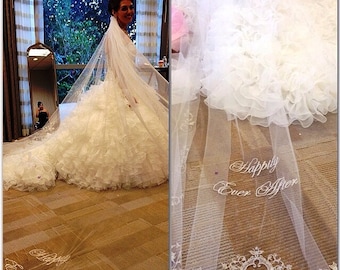 Veronica's "Happily Ever After" Cathedral Length Veil