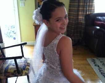 Alexis' First Communion veil