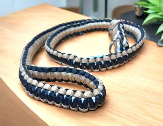 Double Stitch Cobra Leash in Tricolor